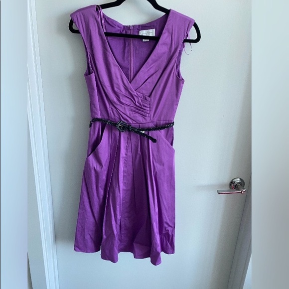 Jessica Simpson Fit & Flare Dress Pockets Size 4 - Picture 2 of 9